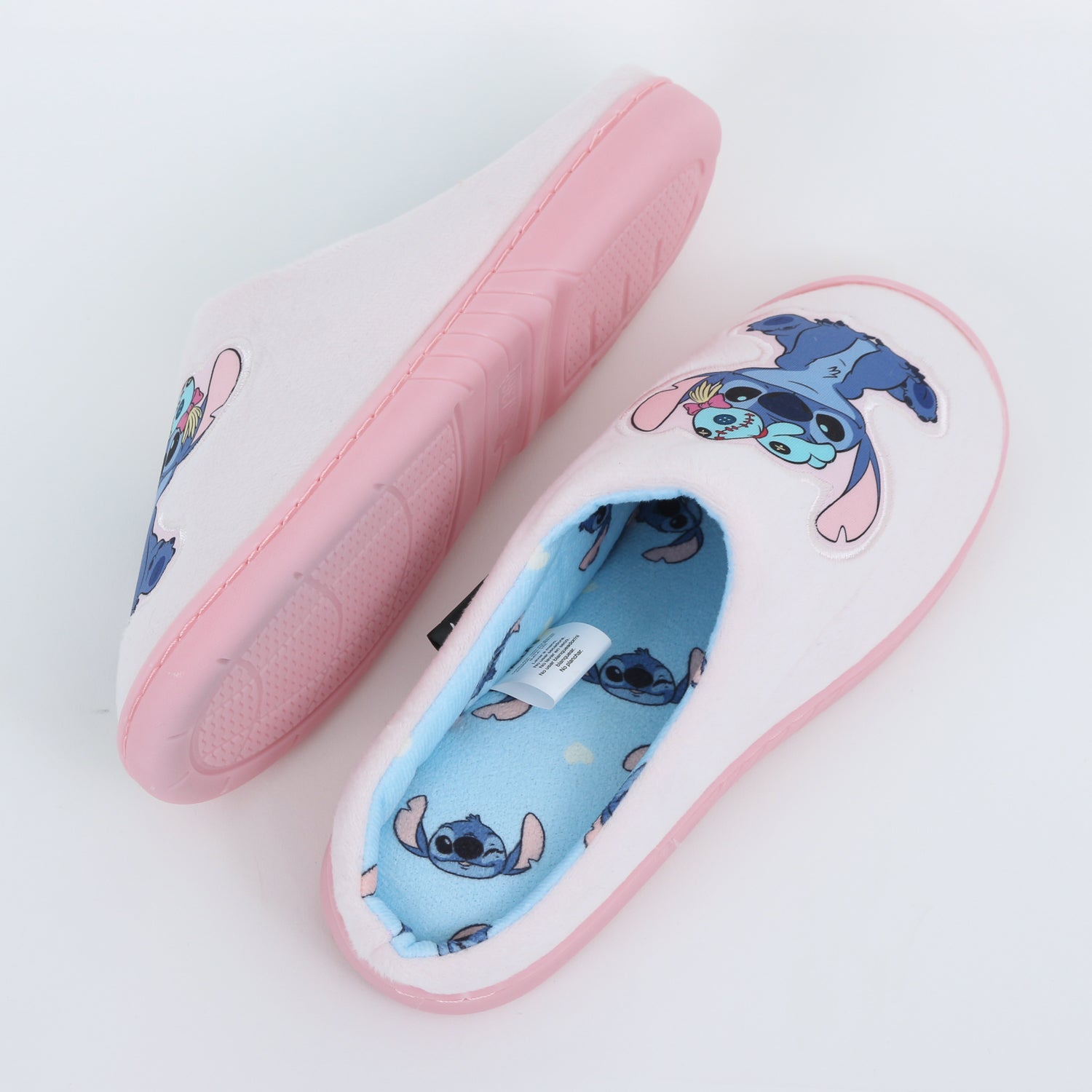 Pantufla Mujer Lilo & Stitch Disney Sentado Rosado
