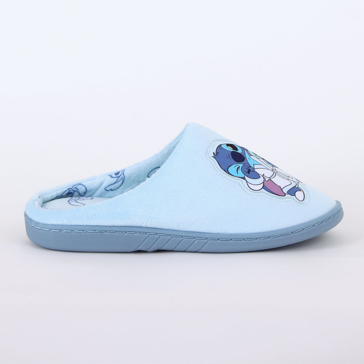 Pantufla Mujer Lilo & Stitch Disney Peluche Celeste - Pantuflas Chile | The Brands Club cl