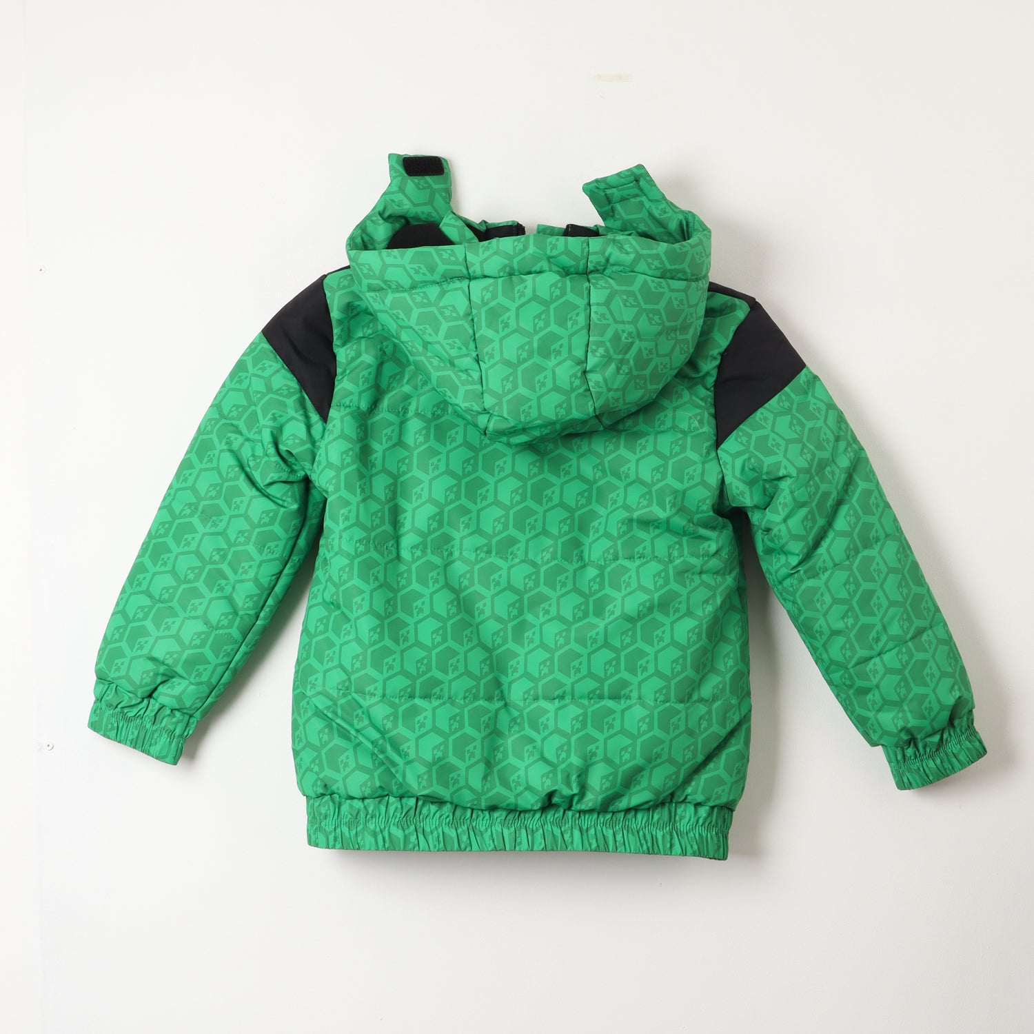 Parka Niño Pixels Verde Minecraft