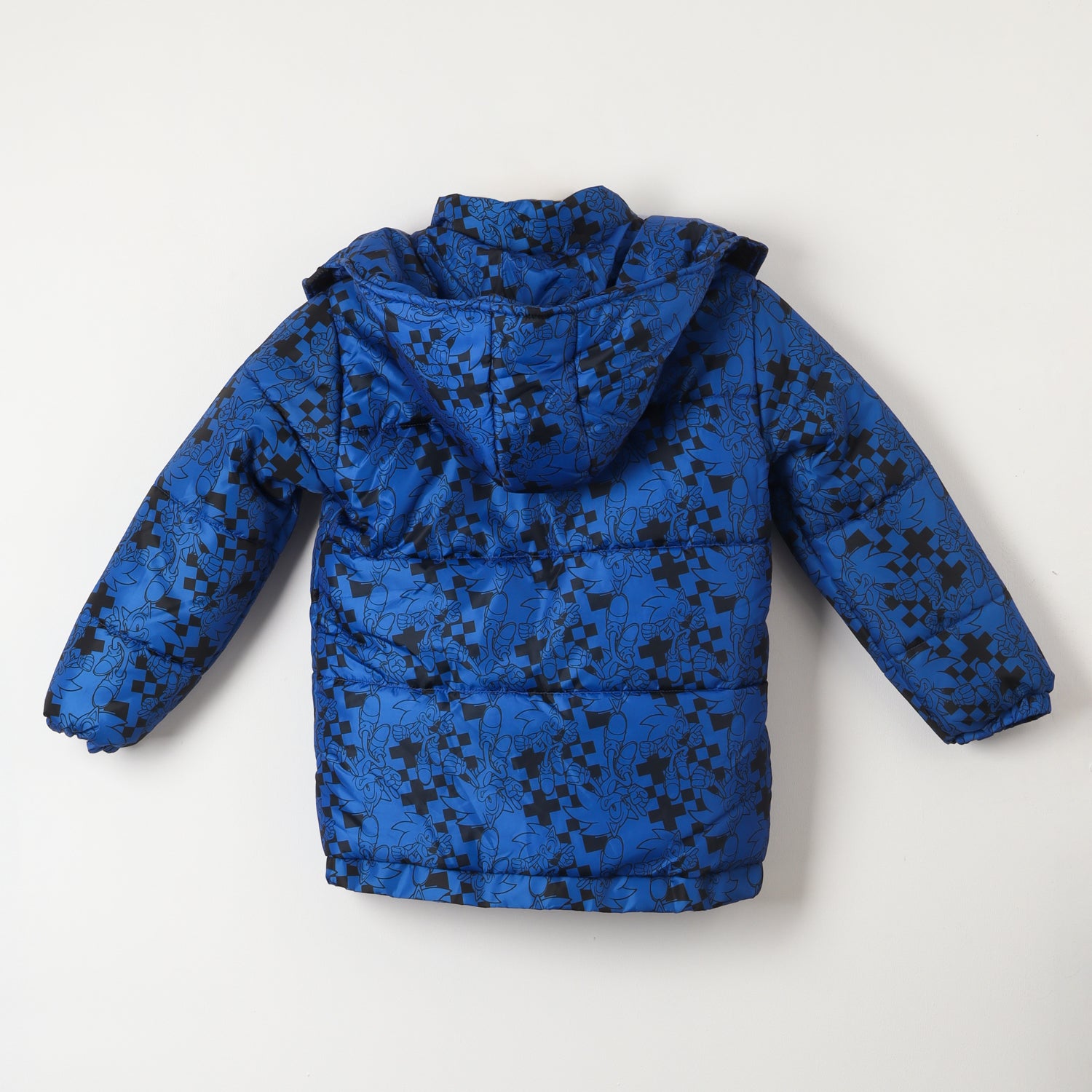 Parka Niño Full Print Azul Sonic