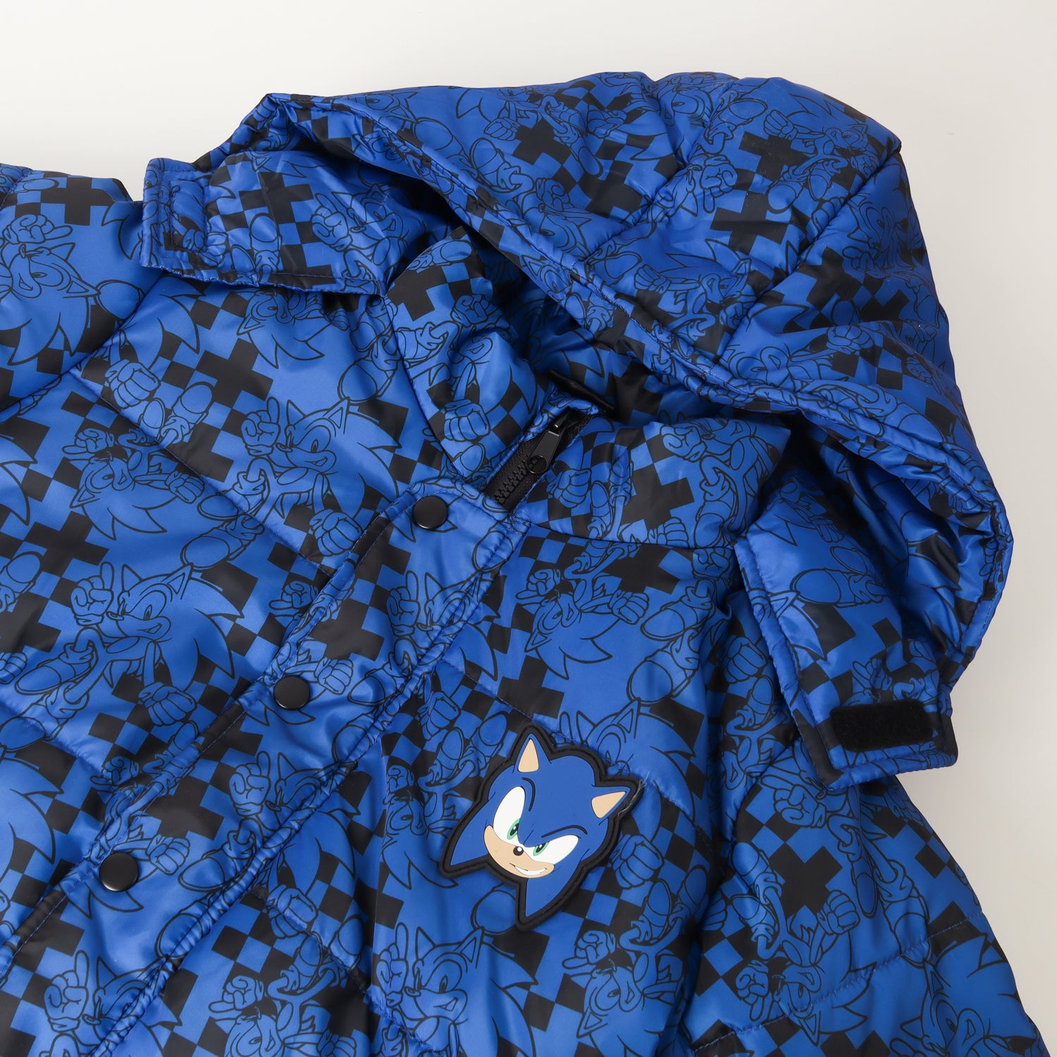 Parka Niño Full Print Azul Sonic