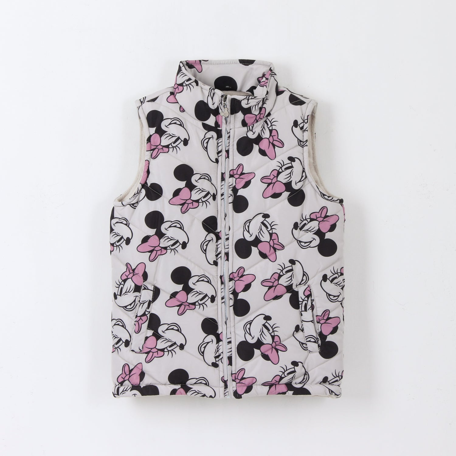Parka Sin Mangas Niña Full Print Minnie Gris Disney - Chaquetas y Parkas Chile | The Brands Club cl
