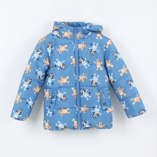 Parka Niño Full Print Azul Bingo & Bluey - Chaquetas y Parkas Chile | The Brands Club cl