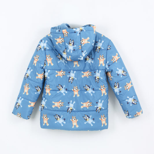 Parka Niño Full Print Azul Bingo & Bluey - Chaquetas y Parkas Chile | The Brands Club cl