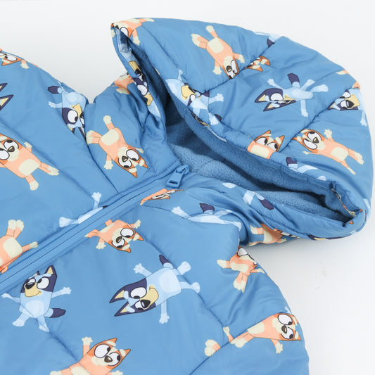 Parka Niño Full Print Azul Bingo & Bluey - Chaquetas y Parkas Chile | The Brands Club cl