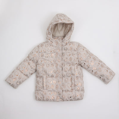 Parka Niña Full Print Friends Beige Hello Kitty