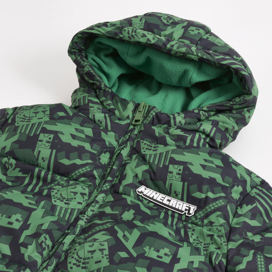 Parka Niño Full Print Personajes Verde Minecraft - Chaquetas y Parkas Chile | The Brands Club cl