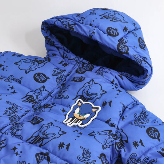 Parka Niño Full Print Azul Sonic - Chaquetas y Parkas Chile | The Brands Club cl