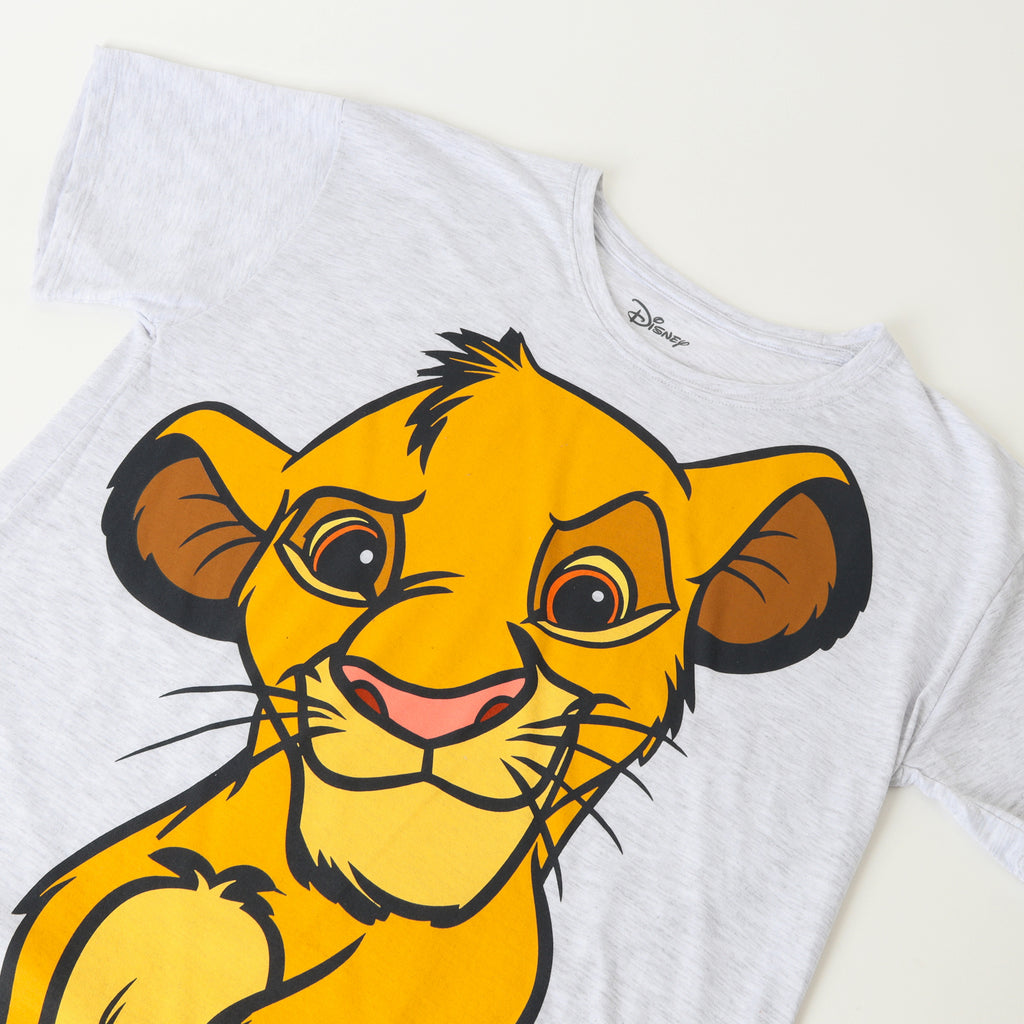 Pijama Mujer El Rey Leon Simba Look Gris Disney