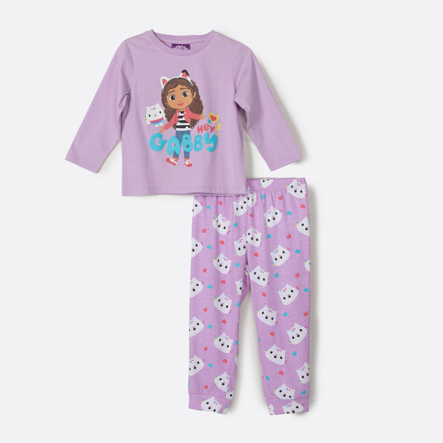 Pijama Largo Niña Personaje Gabby Dollhouse Morado