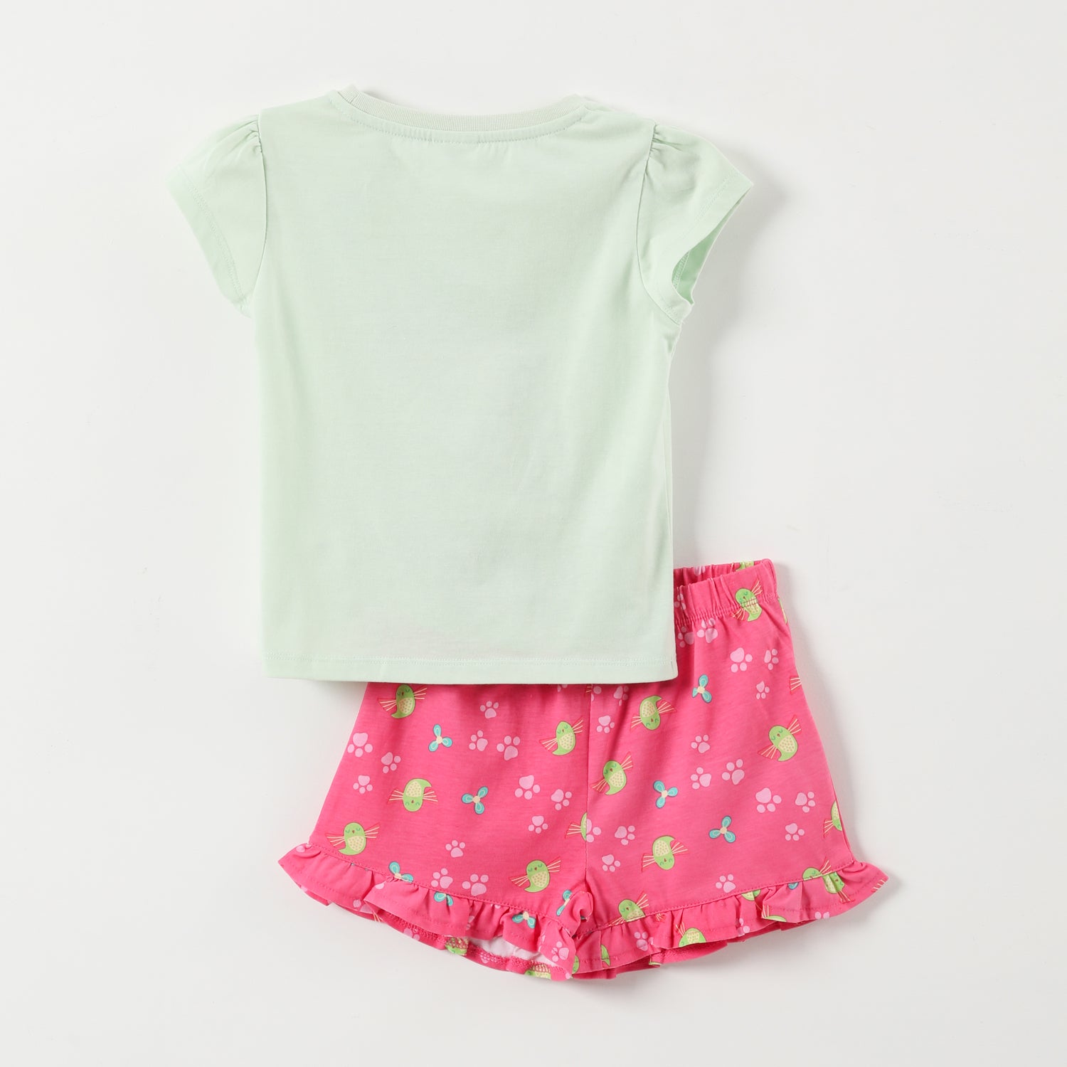 Pijama Corto Niña Happy Verde Paw Patrol