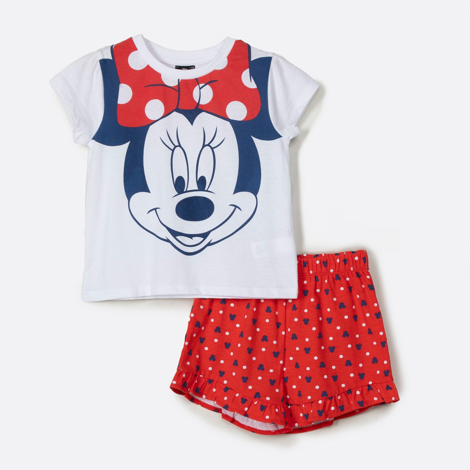 Pijama Corto Niña Minnie Blanco I Disney