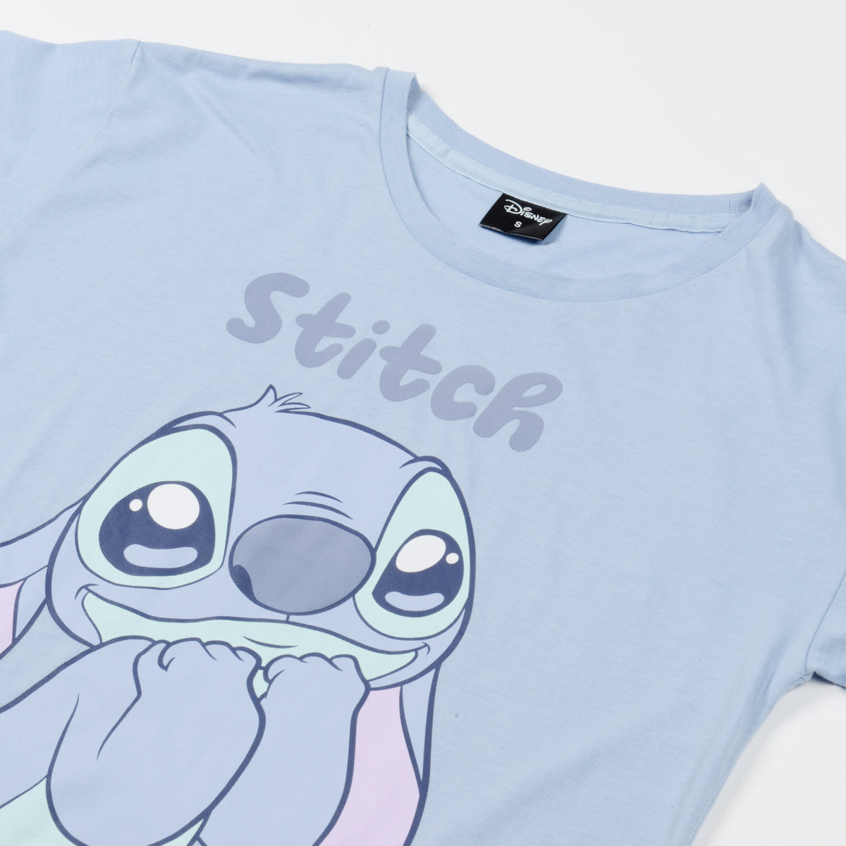 Pijama Corto Mujer Lilo y Stitch Celeste Disney