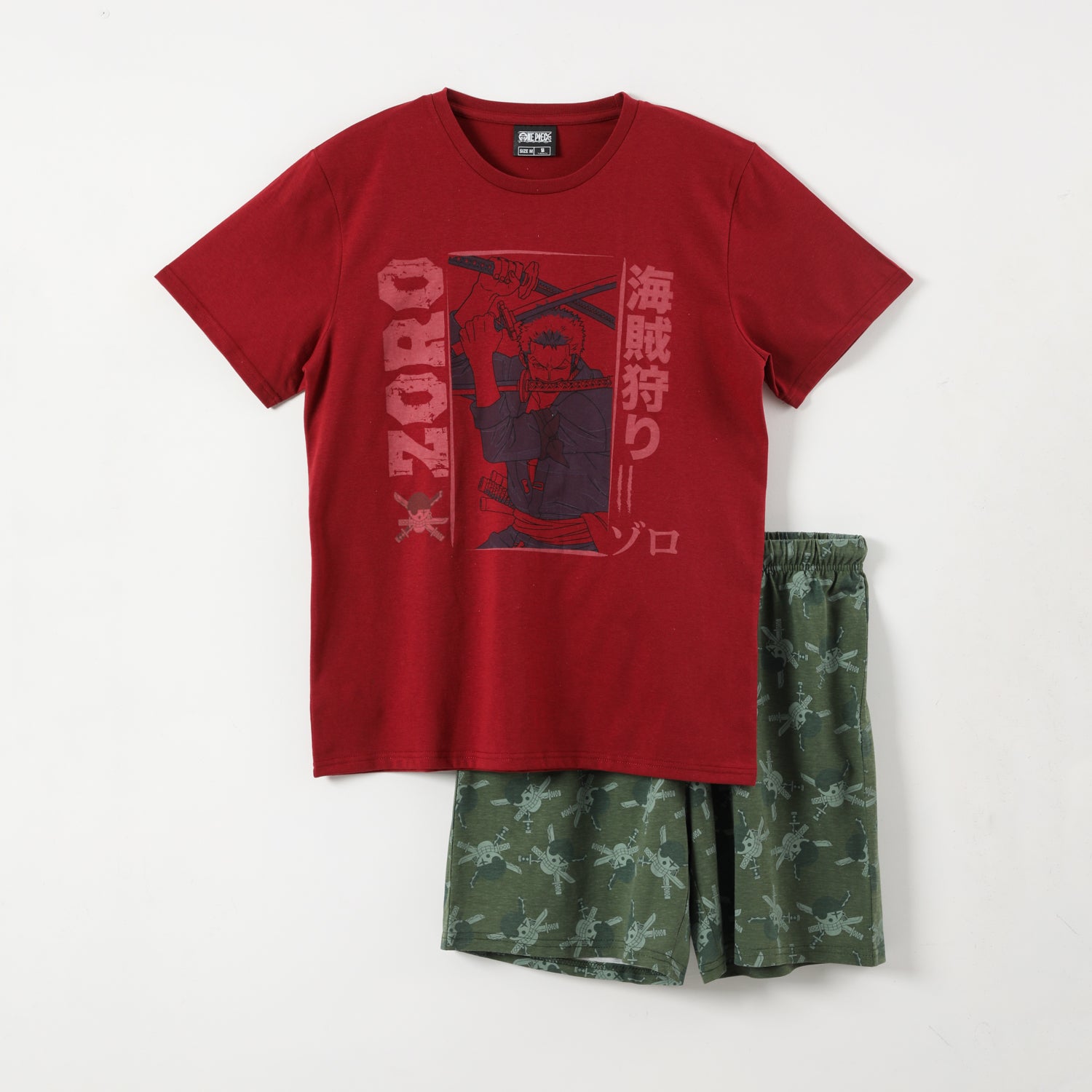 Pijama Hombre Zoro Burdeo One Piece