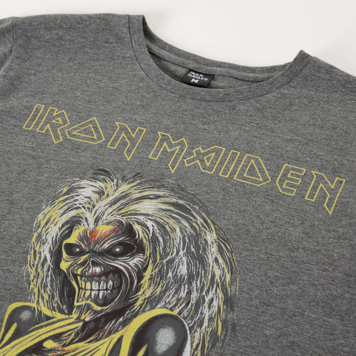 Pijama Hombre Calavera Gris Iron Maiden
