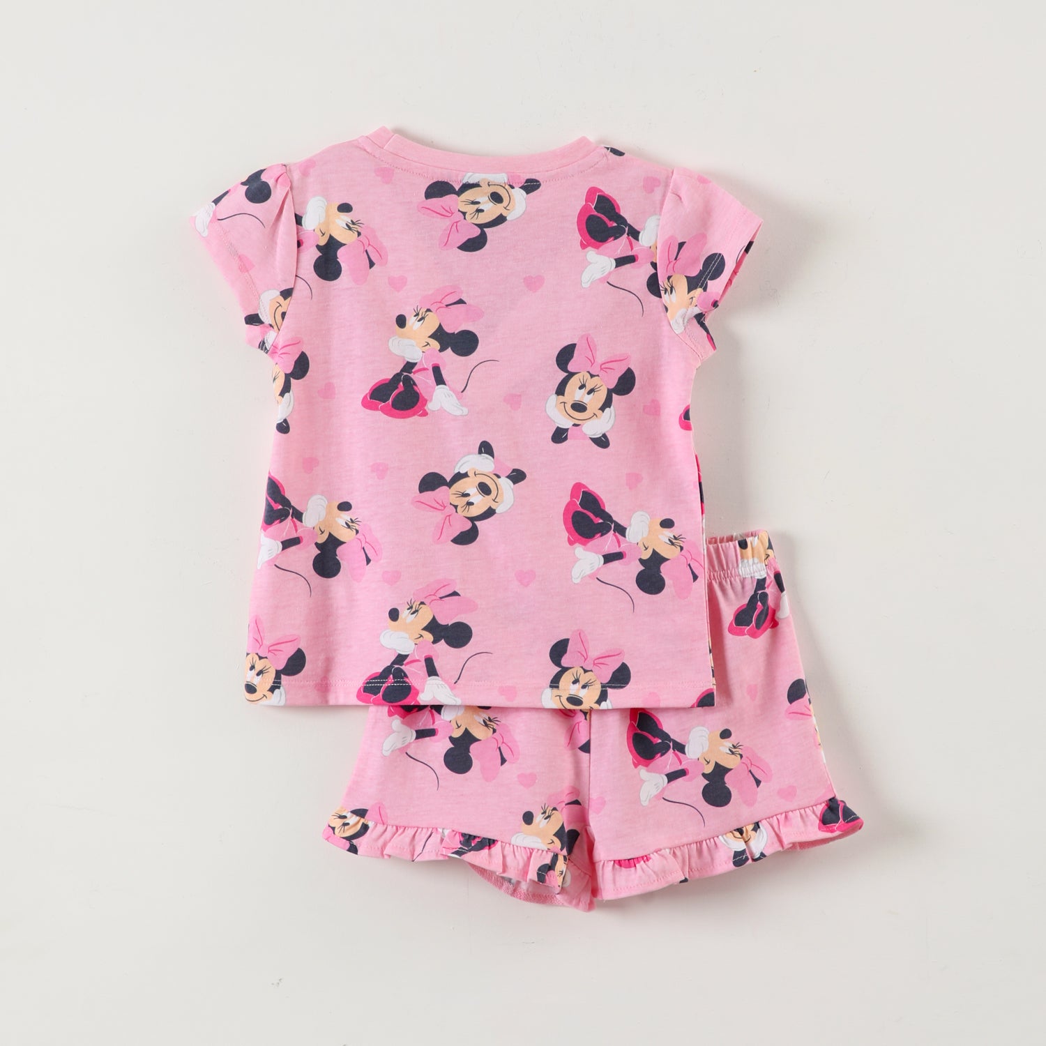 Pijama Corto Niña Minnie Full Print I Rosado Disney