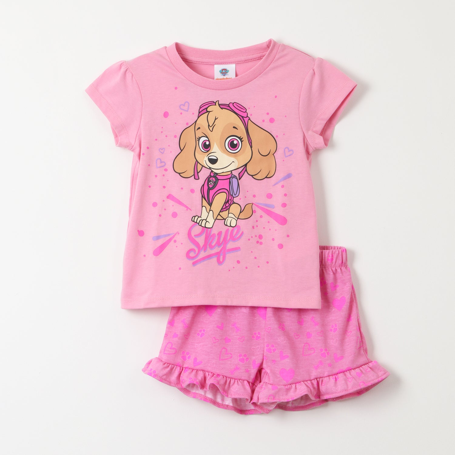 Pijama Corto Niña Skye Rosado Paw Patrol