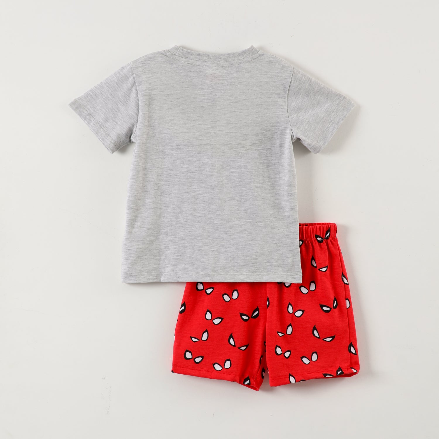 Pijama Corto Niño Spiderman Cabezas Gris Marvel