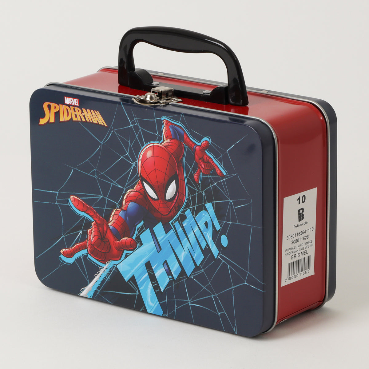 Pijama Corto Niño Spiderman Comics Gris Marvel
