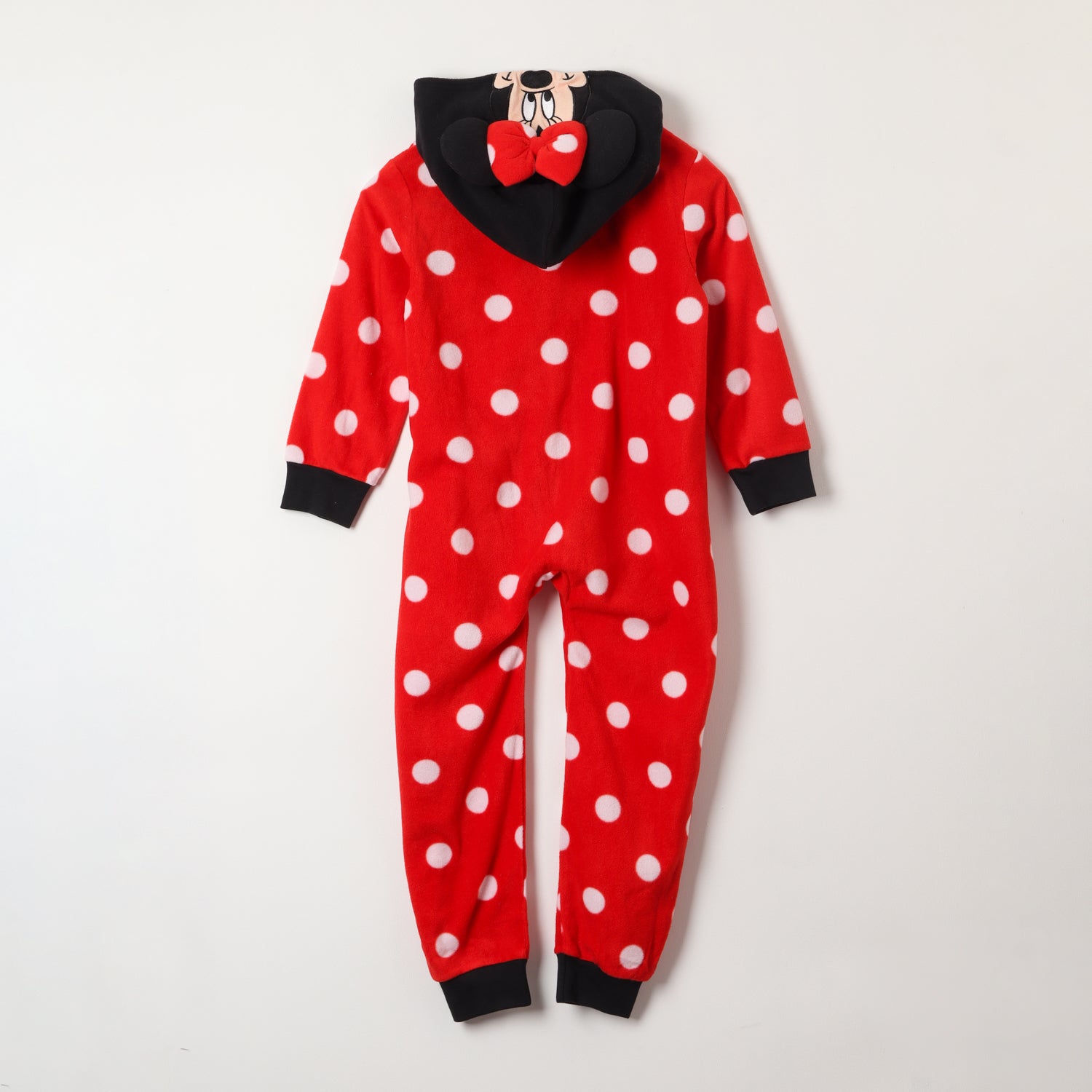 Pijama Polar Niña Minnie Entero Rojo Disney (Talla 2,3 y 4)