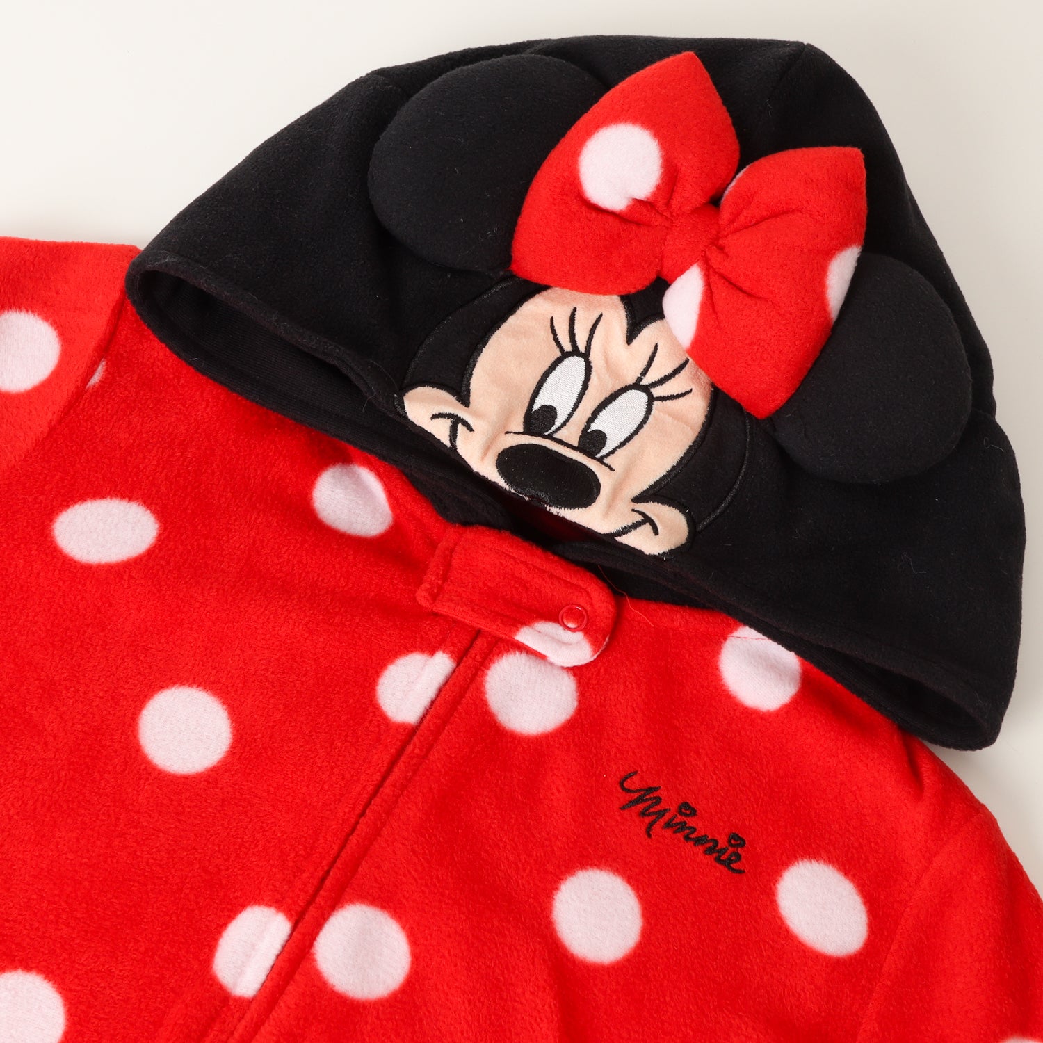 Pijama Polar Niña Minnie Entero Rojo Disney (Talla 2,3 y 4)