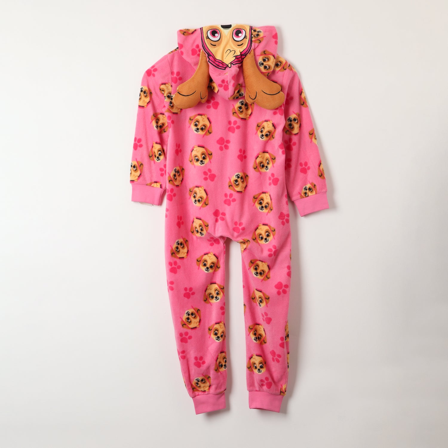 Pijama Polar Niña Skye Orejitas Rosado Paw Patrol