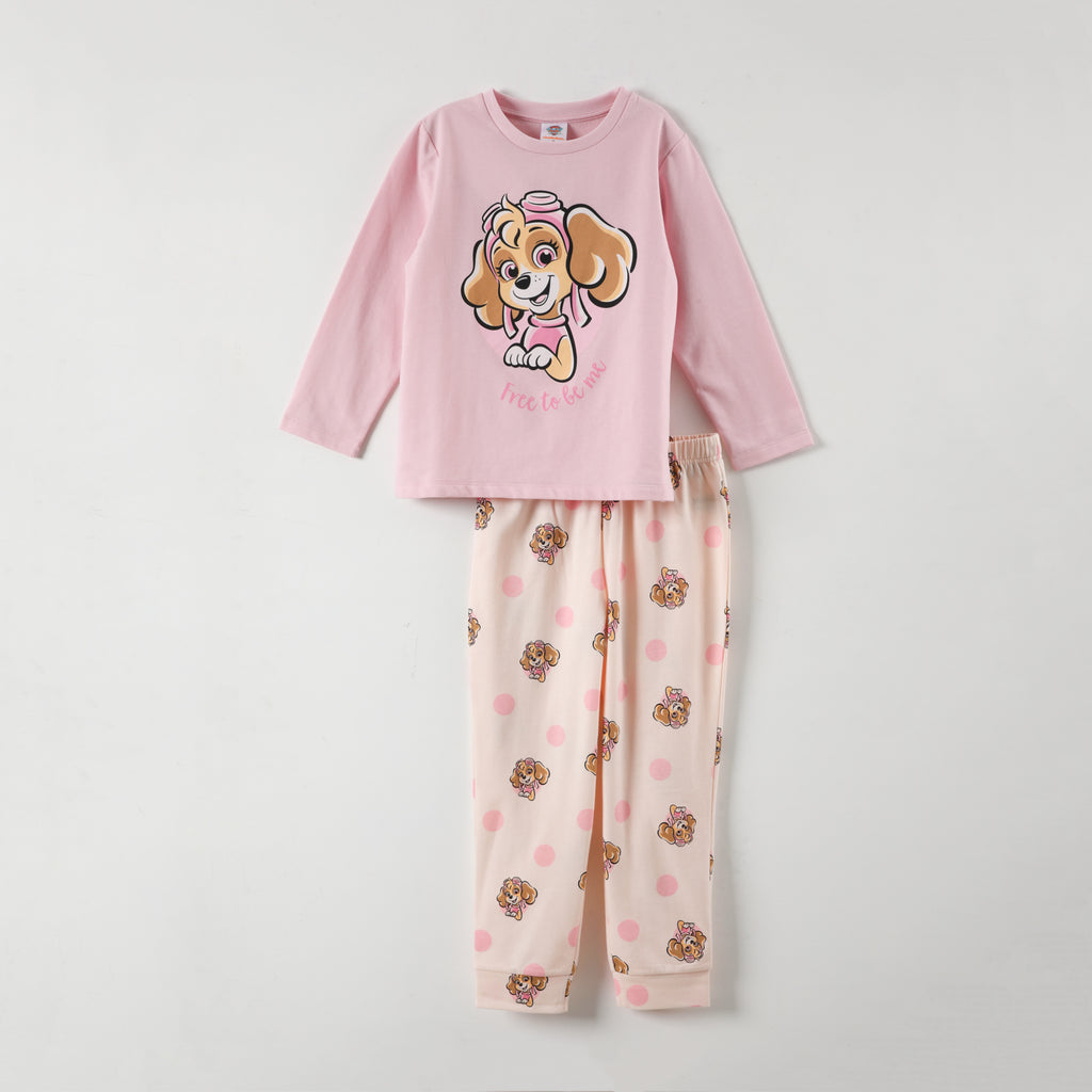 Conjunto Pijama Niña Free To Be Rosado Paw Patrol