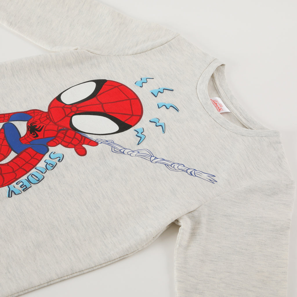 Conjunto Pijama Niño Spidey Arañitas Gris Marvel