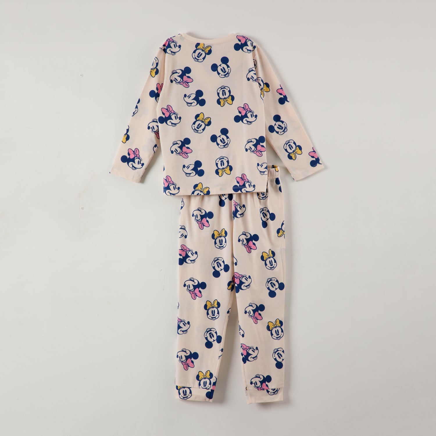 Conjunto Pijama Buzo Niña Minnie Faces Beige Disney