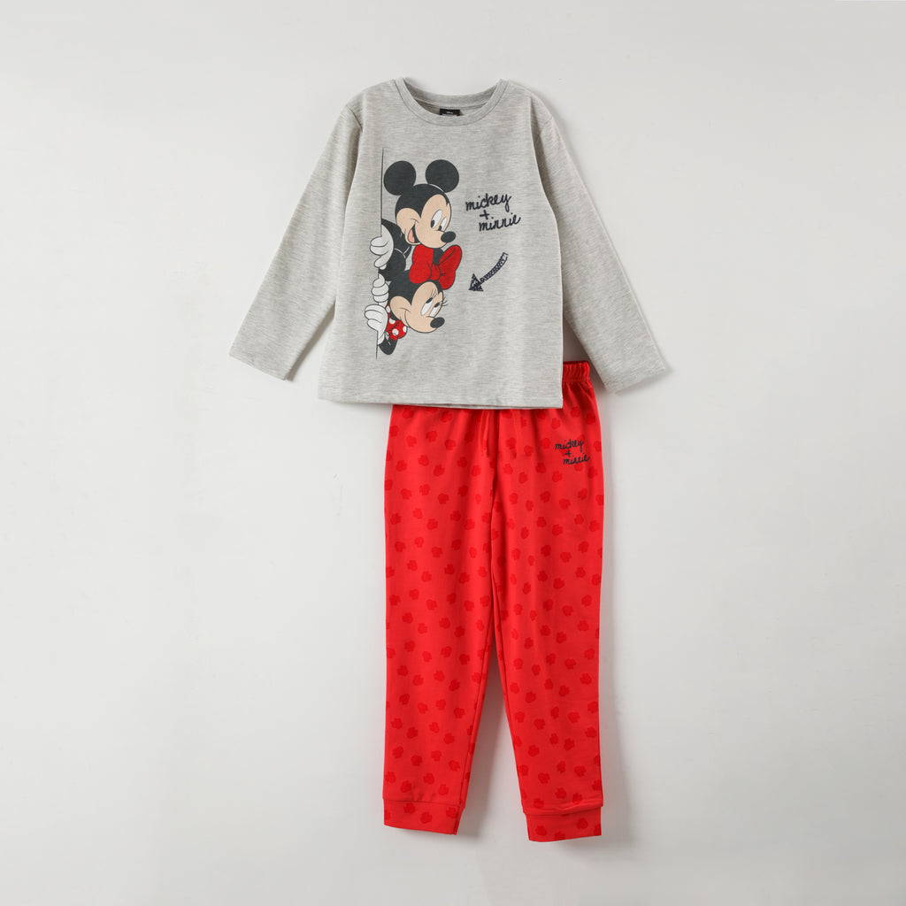 Conjunto Pijama Niña Minnie Plus Love Rojo Disney