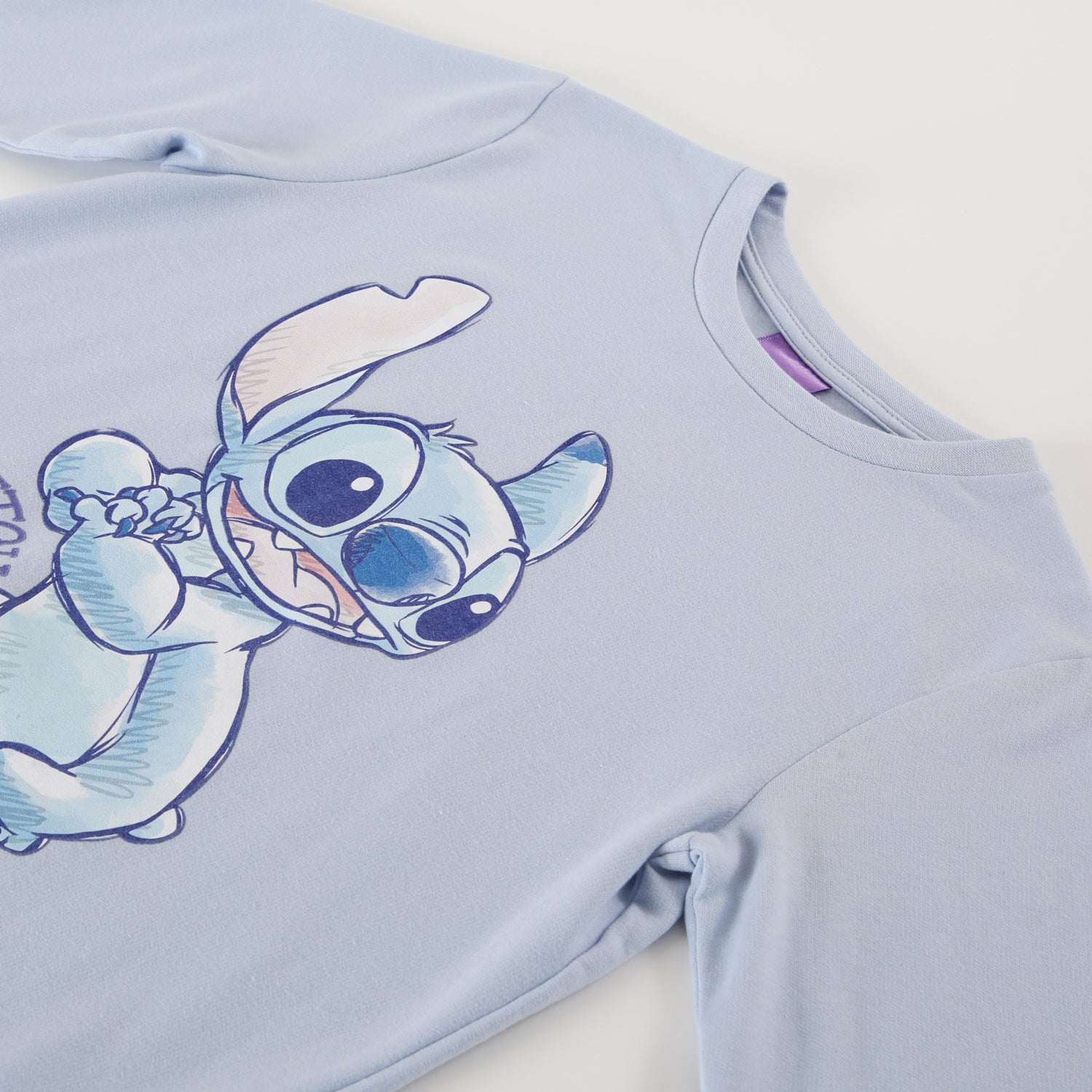 Conjunto Pijama Niña Lilo & Stitch  One Celeste Disney