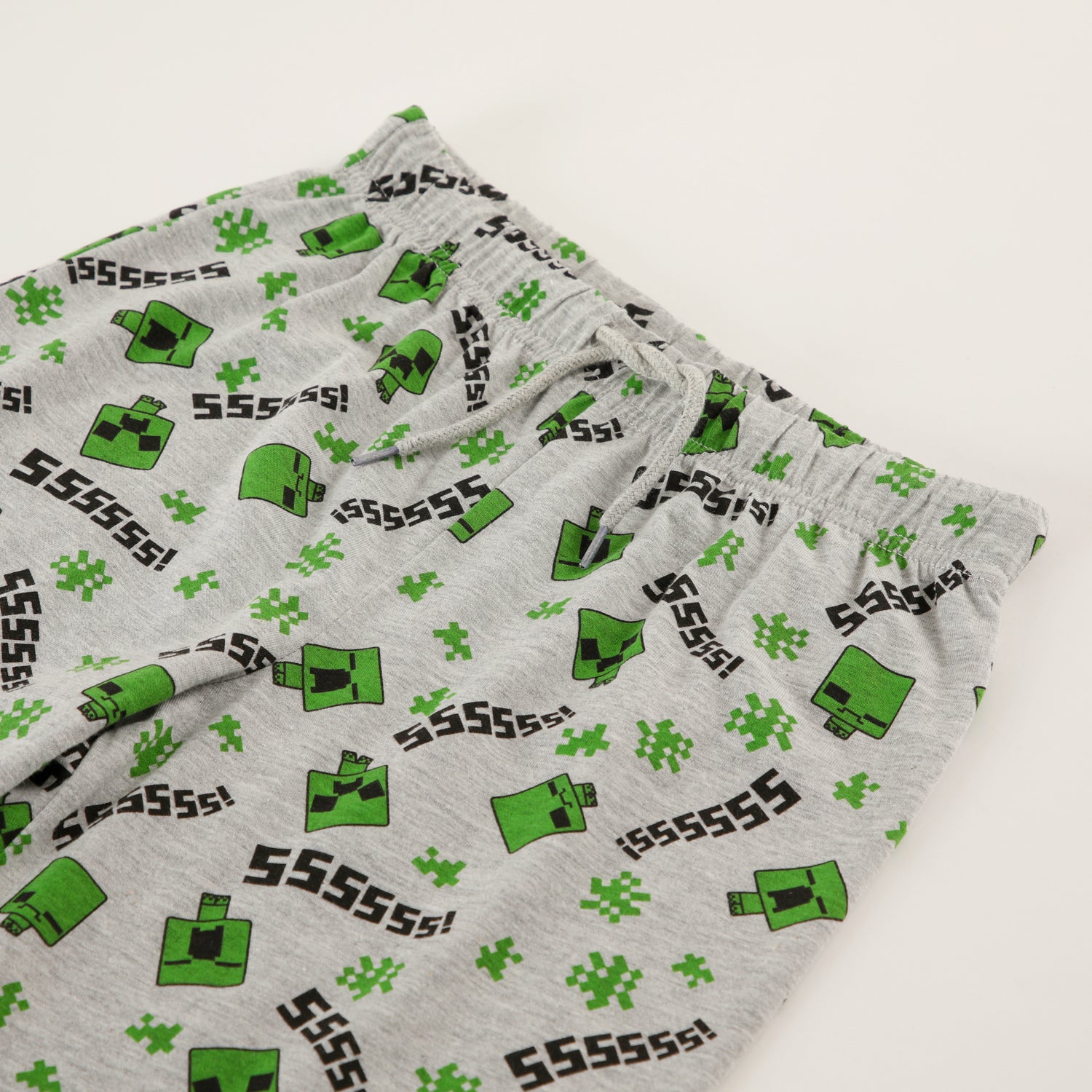 Conjunto Pijama Niño Tnt Creeper Verde Minecraft