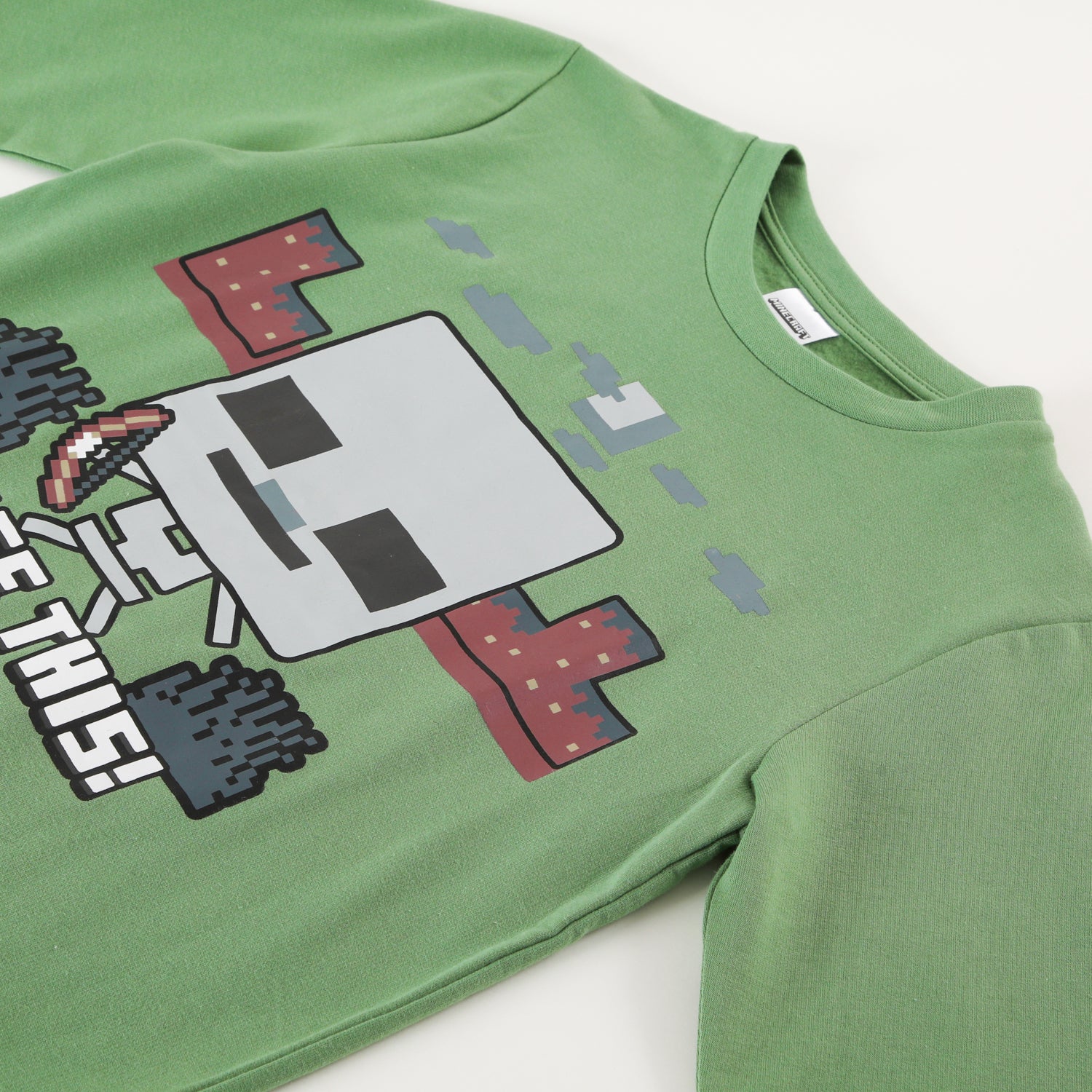 Conjunto Pijama Buzo Niño Dosge This! Verde Minecraft