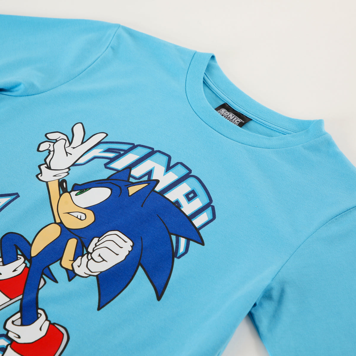 Conjunto Pijama Niño Final Battle Celeste Sonic - Pijamas Chile | The Brands Club cl