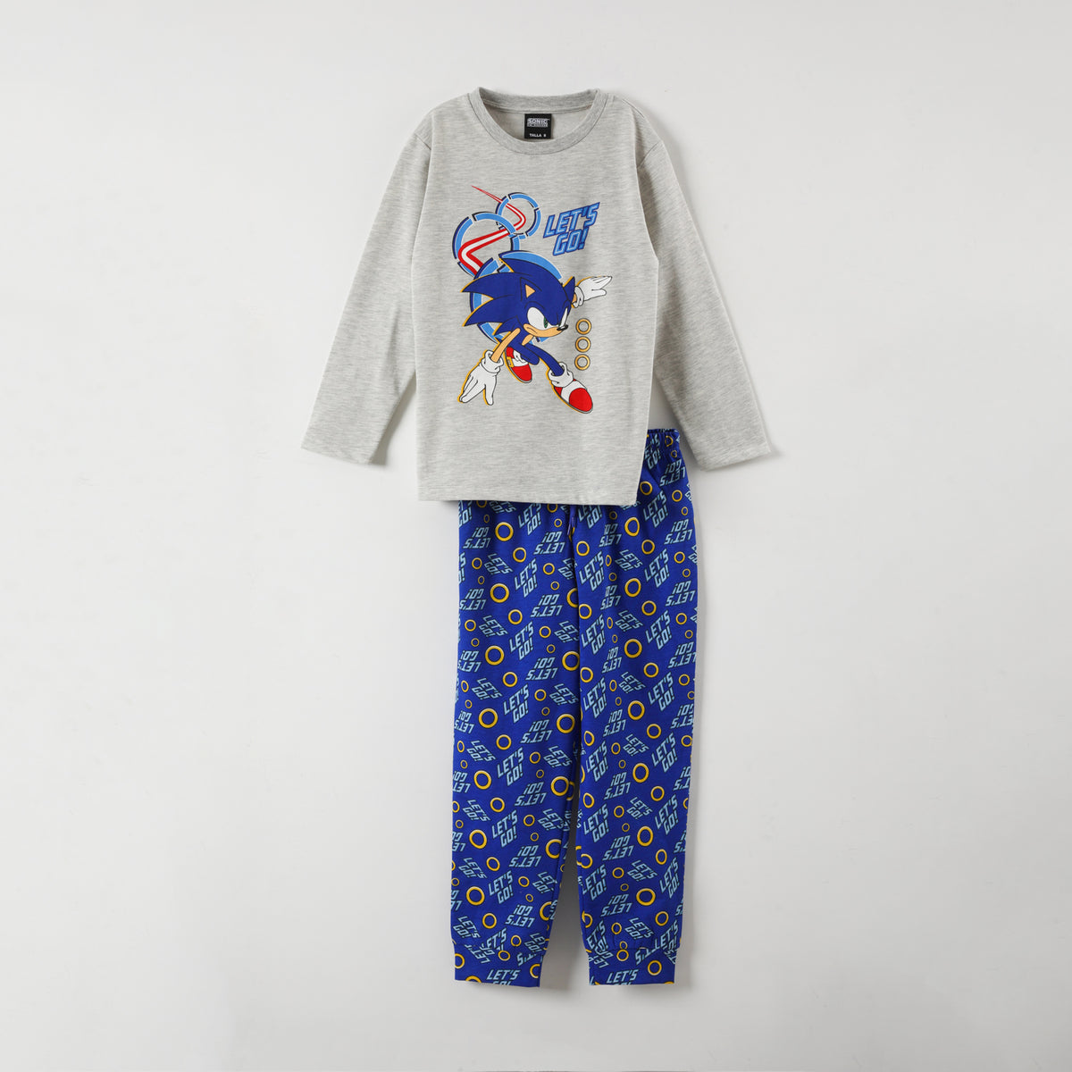 Conjunto Pijama Buzo Niño Lets Go! Azul Sonic
