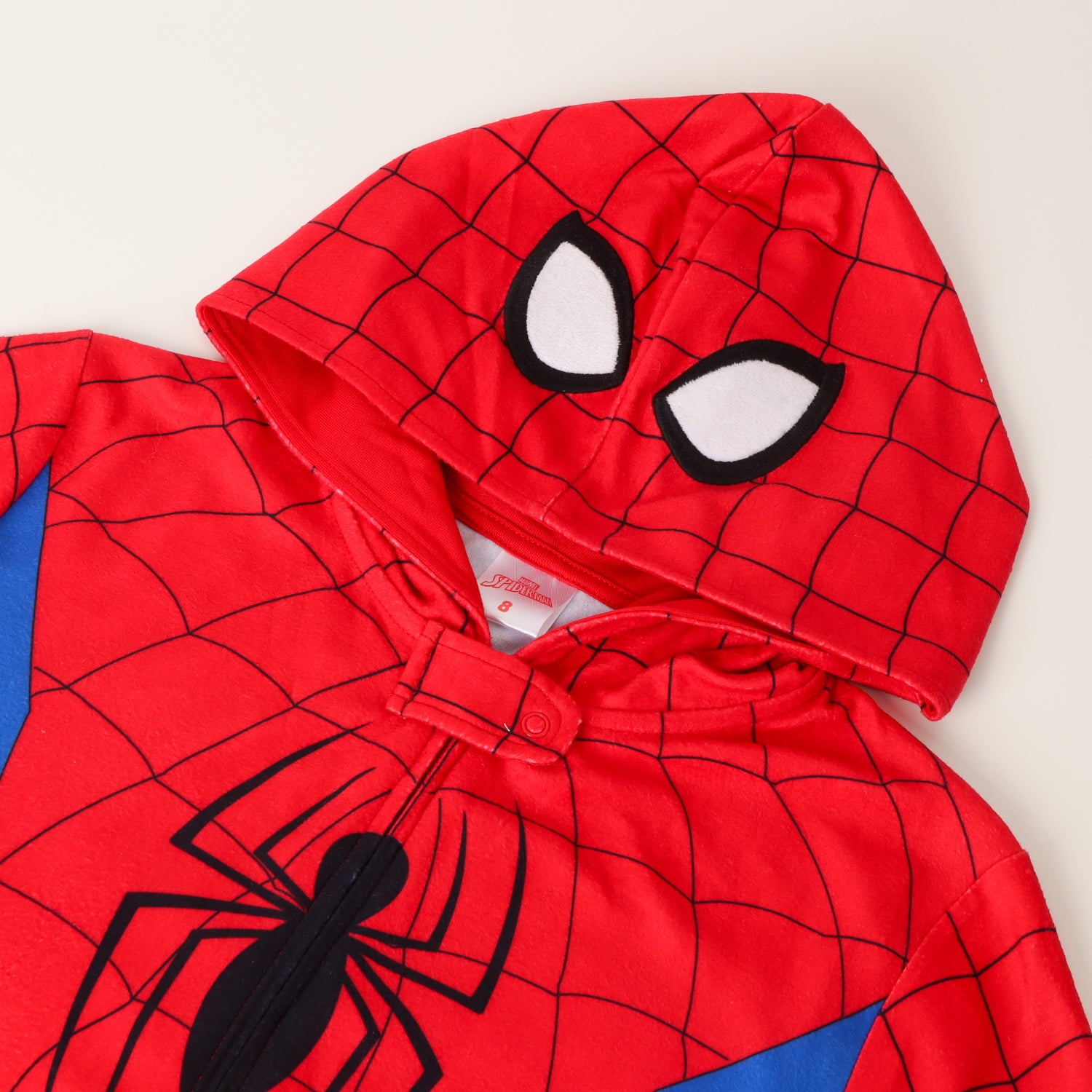 Pijama Polar Niño Spiderman Traje Rojo Marvel (Talla 6,8 y 10)