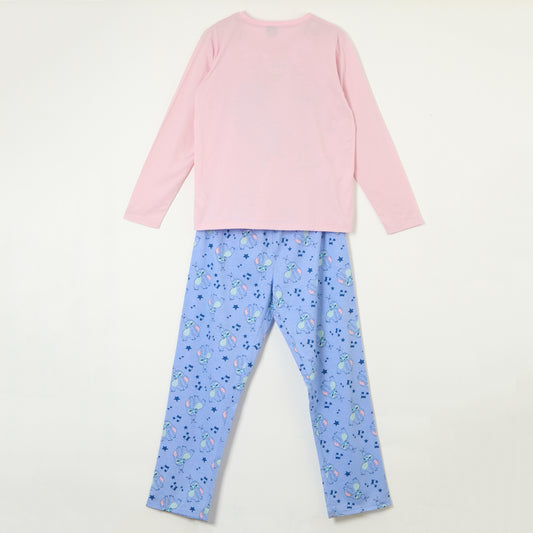 Conjunto Pijama Mujer Lilo & Stitch Friends Rosado Disney - Pijamas Chile | The Brands Club cl