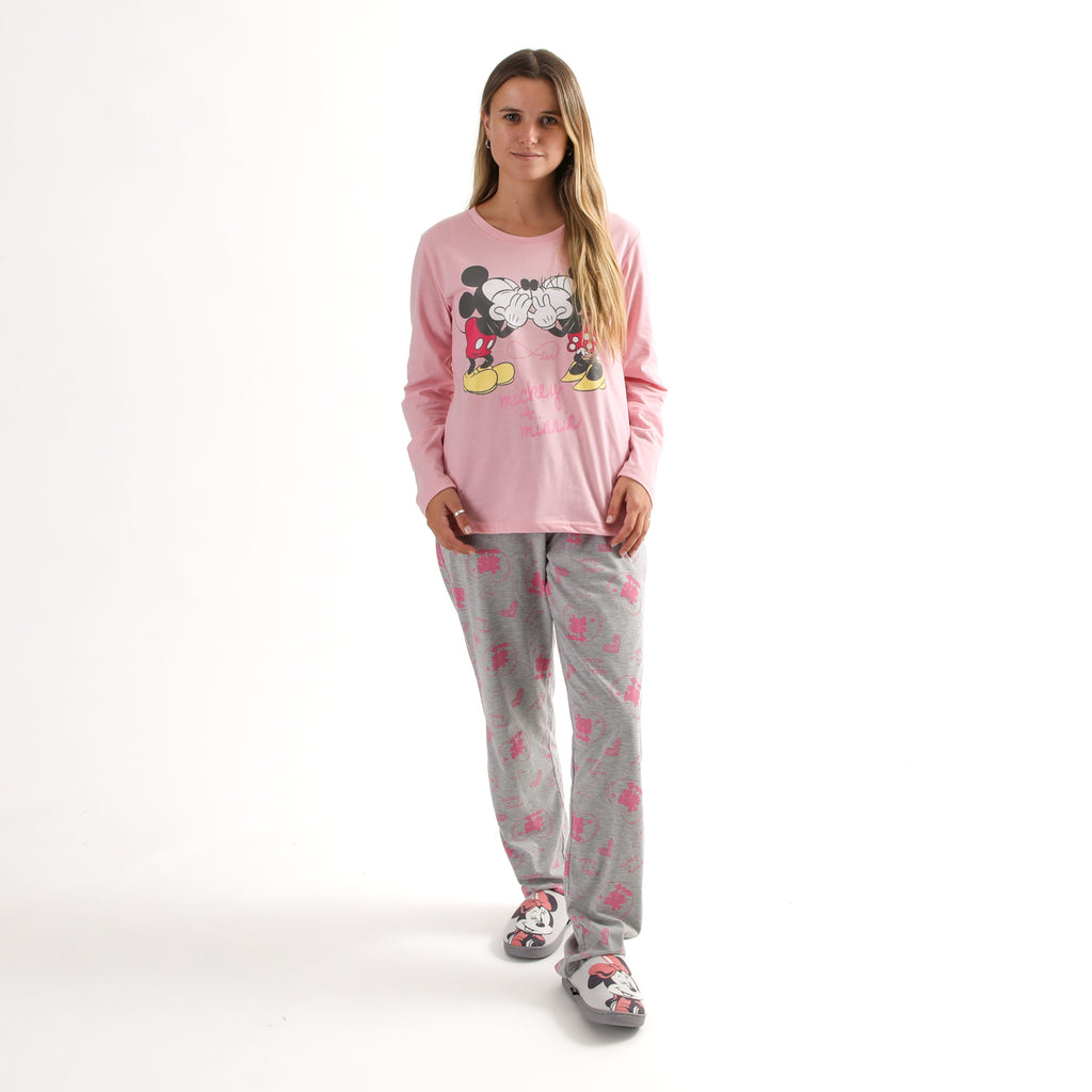 Conjunto Pijama Mujer Minnie Secreto Rosado Disney