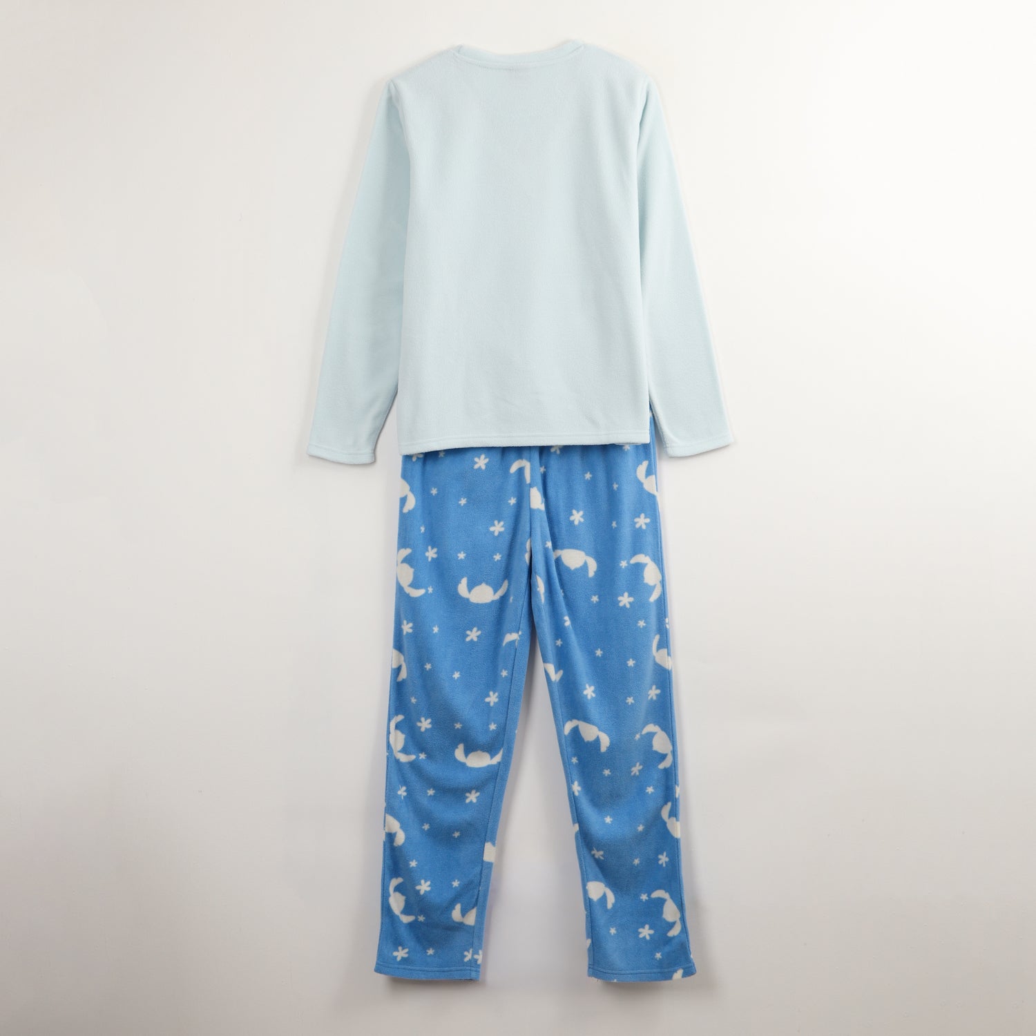 Pijama Polar Mujer Lilo & Stitch Morning Celeste Disney