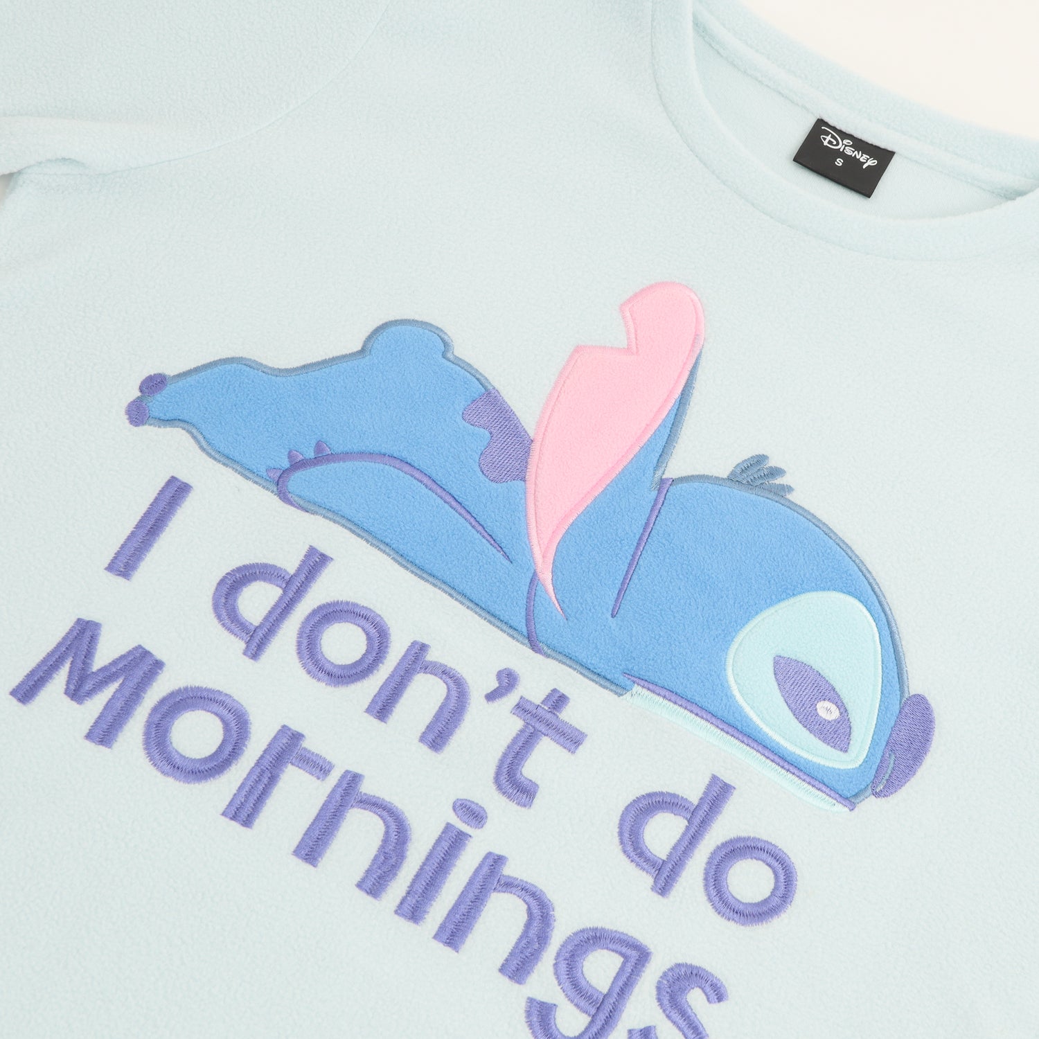 Pijama Polar Mujer Lilo & Stitch Morning Celeste Disney