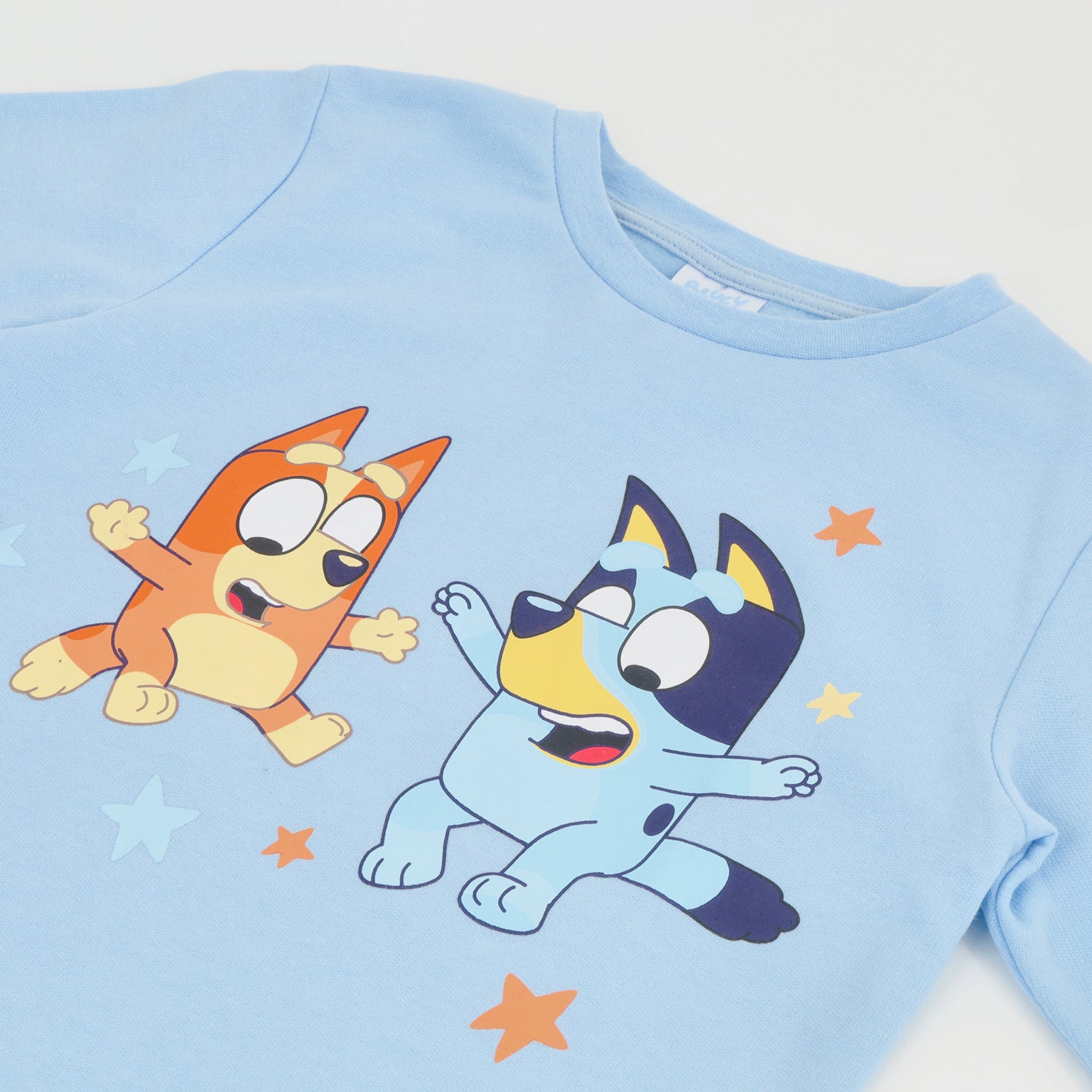 Conjunto Pijama Buzo Niño Estrellas Celeste Bluey