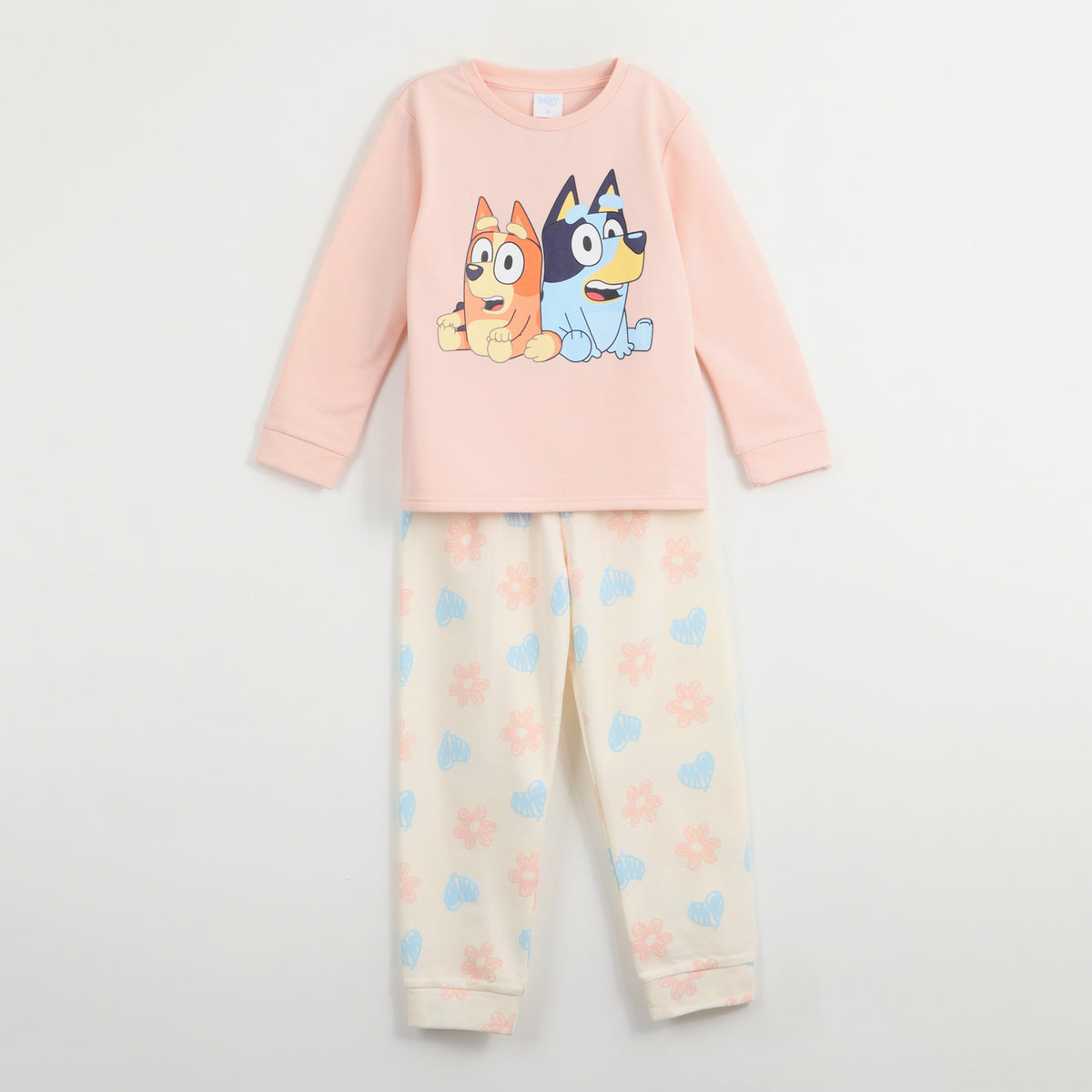 Conjunto Pijama Buzo Niña Flowers Rosado Bluey