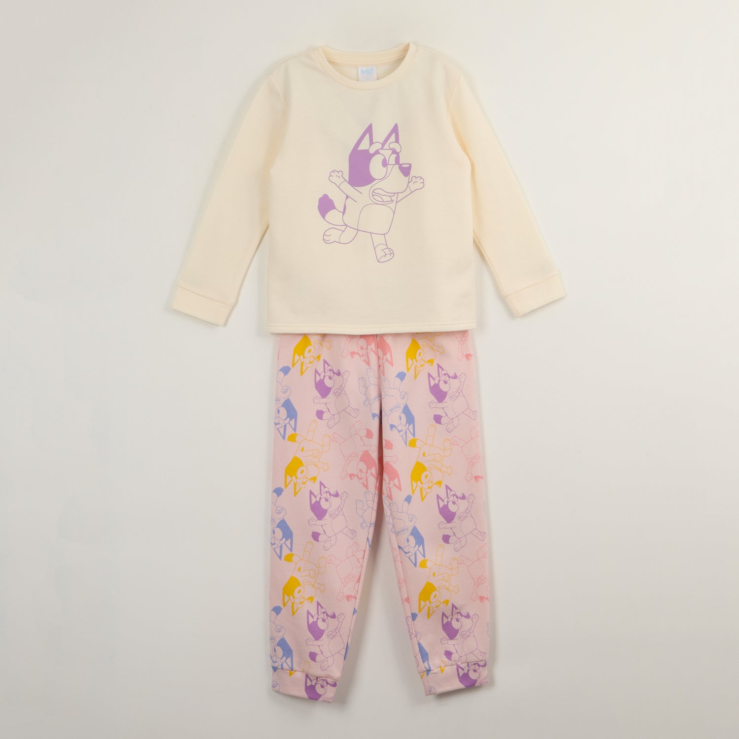 Conjunto Pijama Buzo Niña Running Blanco Bluey