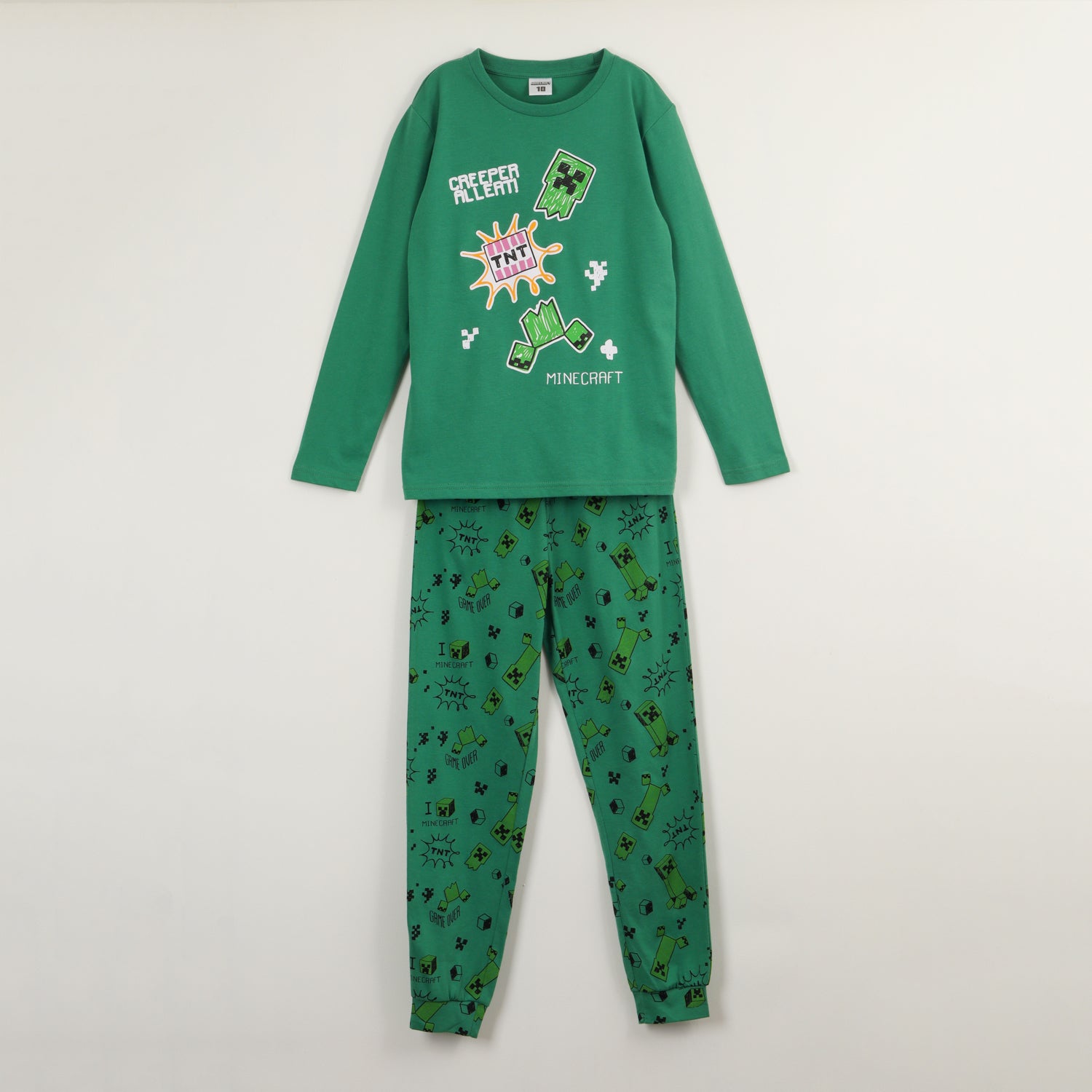 Creeper Pijama Buy Minecraft Boys' Steve And Creeper Pajamas At