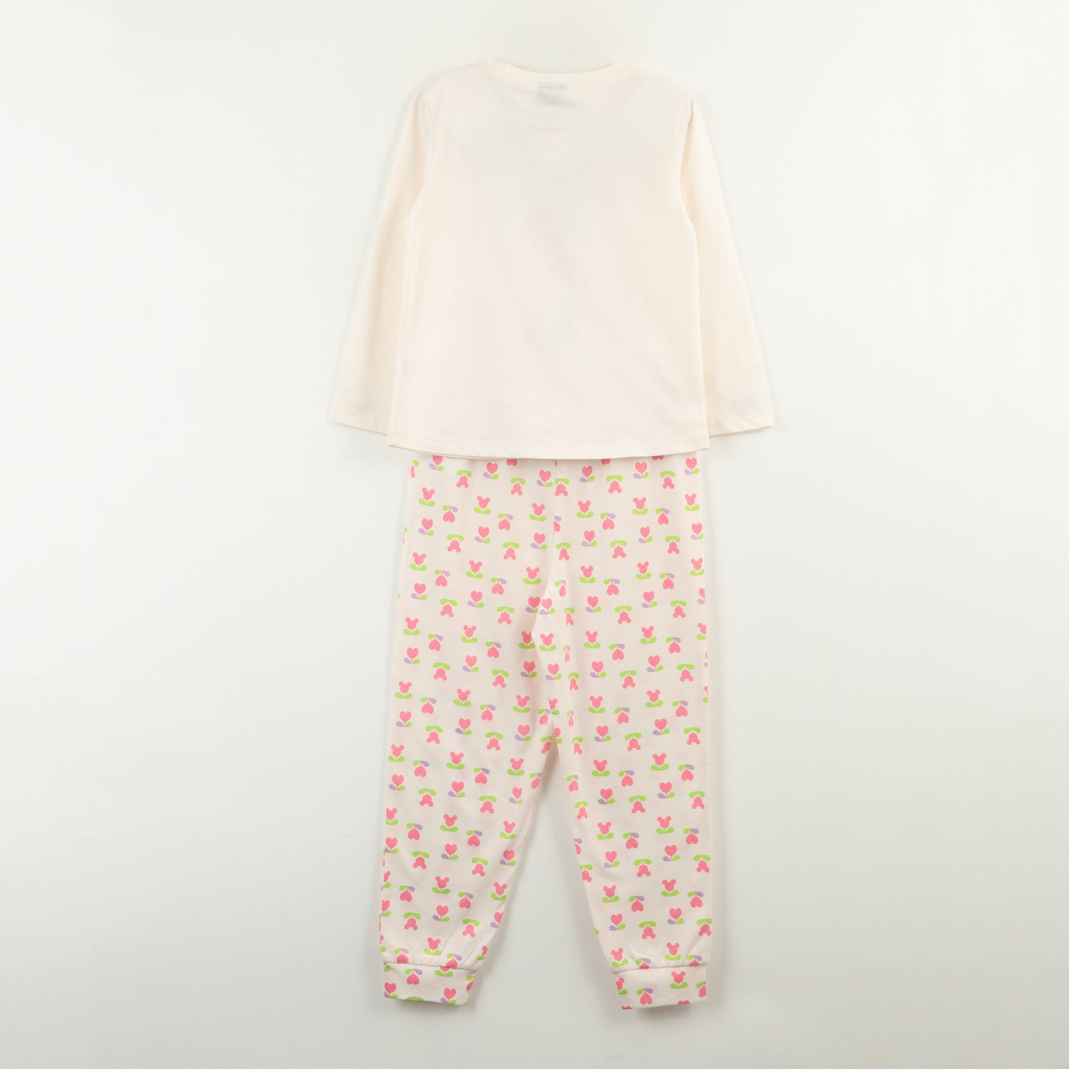 Conjunto Pijama Niña Minnie Flowers Beige Disney