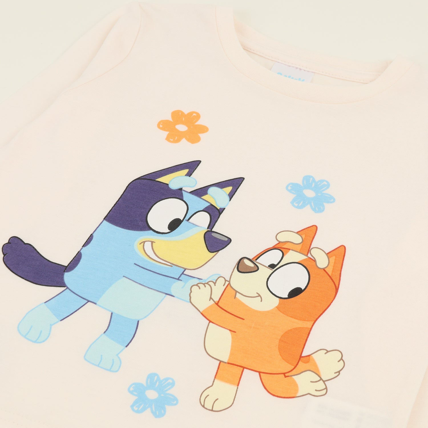 Conjunto Pijama Niña Beige Bingo Y Bluey