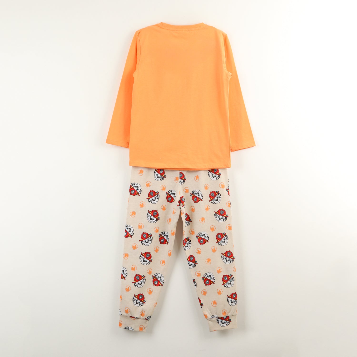 Conjunto Pijama Niño Marshal Bombero Naranjo Paw Patrol