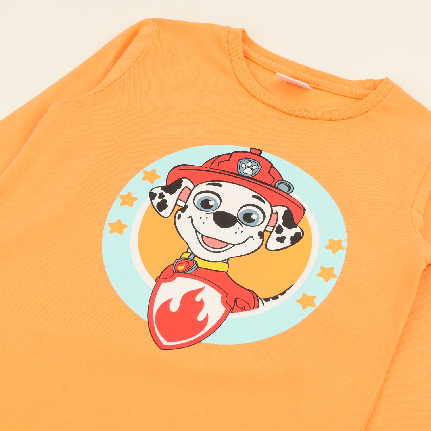 Conjunto Pijama Niño Marshal Bombero Naranjo Paw Patrol