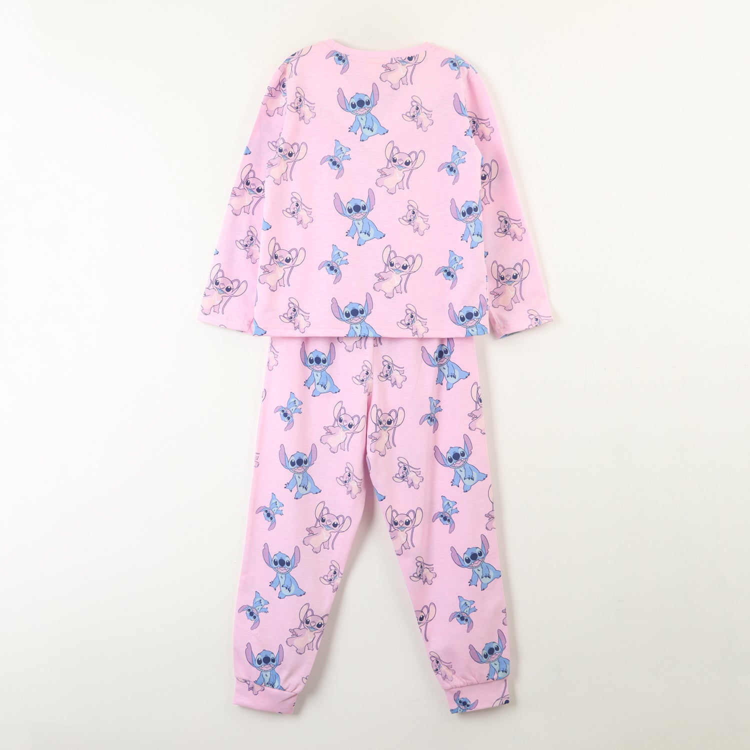 Conjunto Pijama Niña Lilo & Stitch Angel Print Rosado Disney