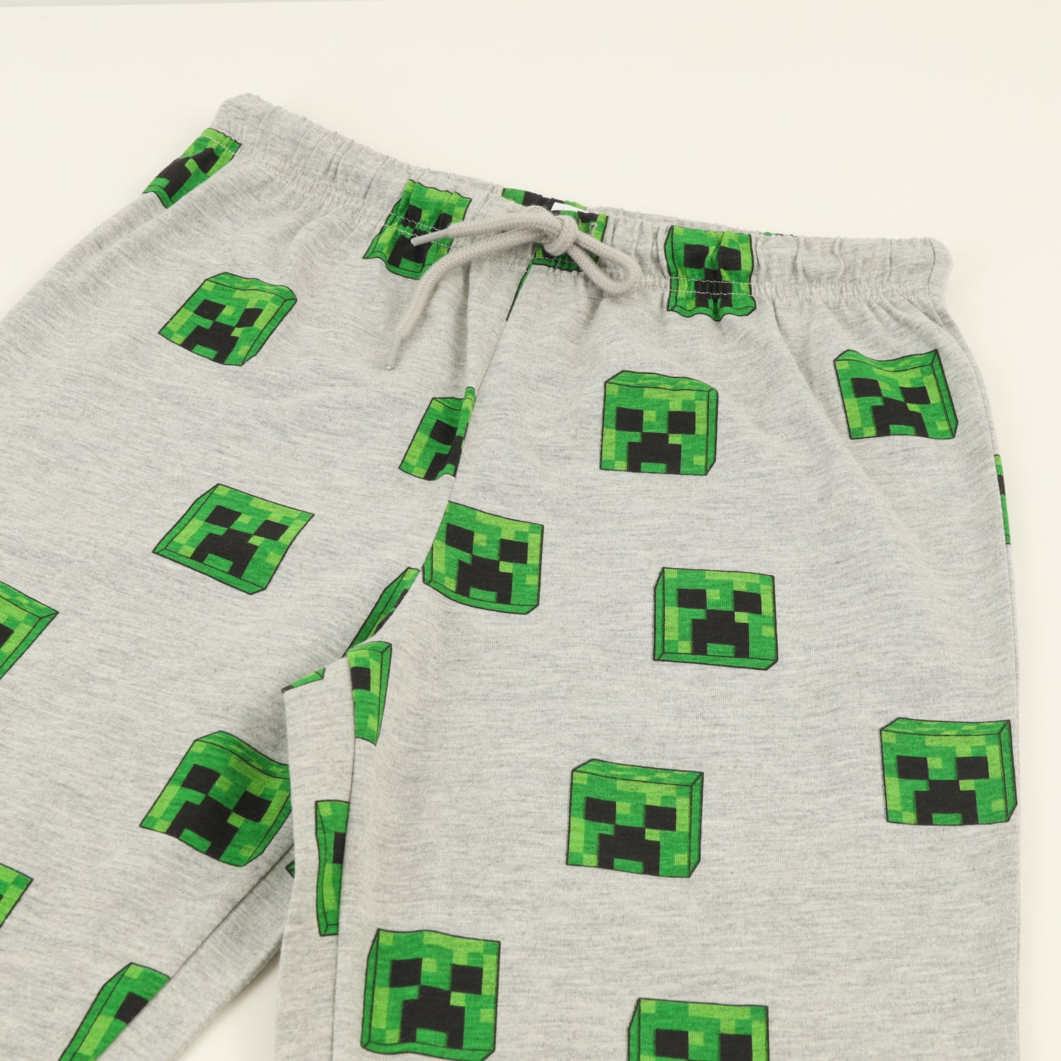 Conjunto Pijama Niño Creepers Heads Verde Minecraft